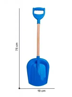 Technok kastuvas didelis su medine rankena 75 cm