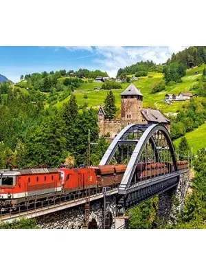 Castorland dėlionė Train on the Bridge 500 det.