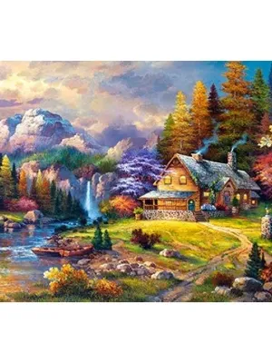 Castorland dėlionė Mountain Hideaway 1500 det.