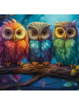 Castorland dėlionė  Three Little Owls 300 det.