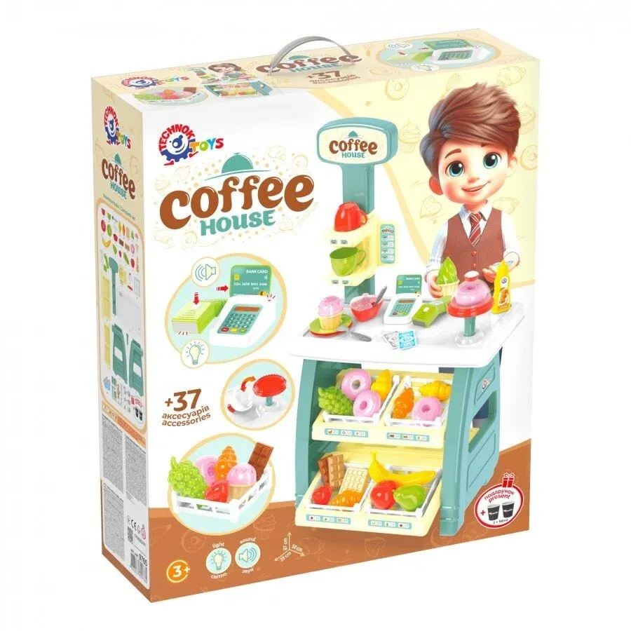 Technok žaislinė kavinės vitrina