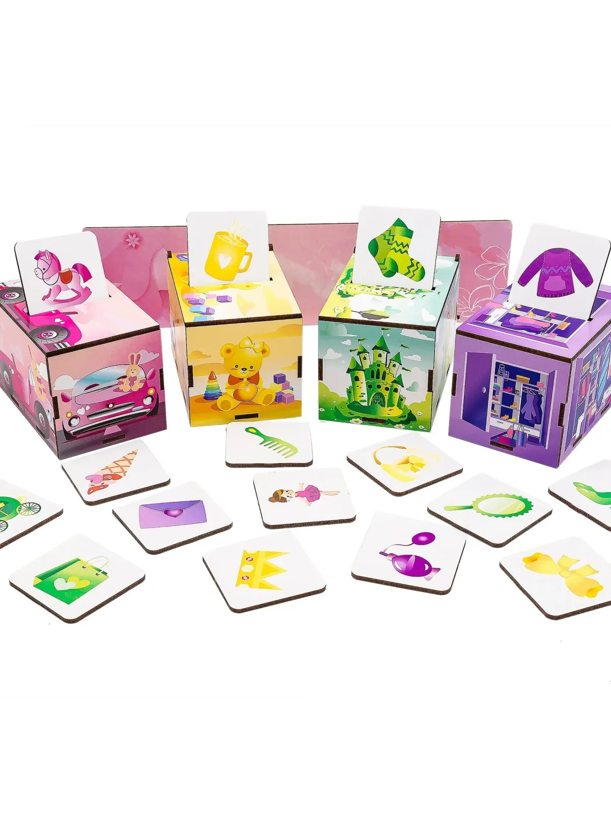 PuzzleOK rūšiuokliai Montessori Princesės