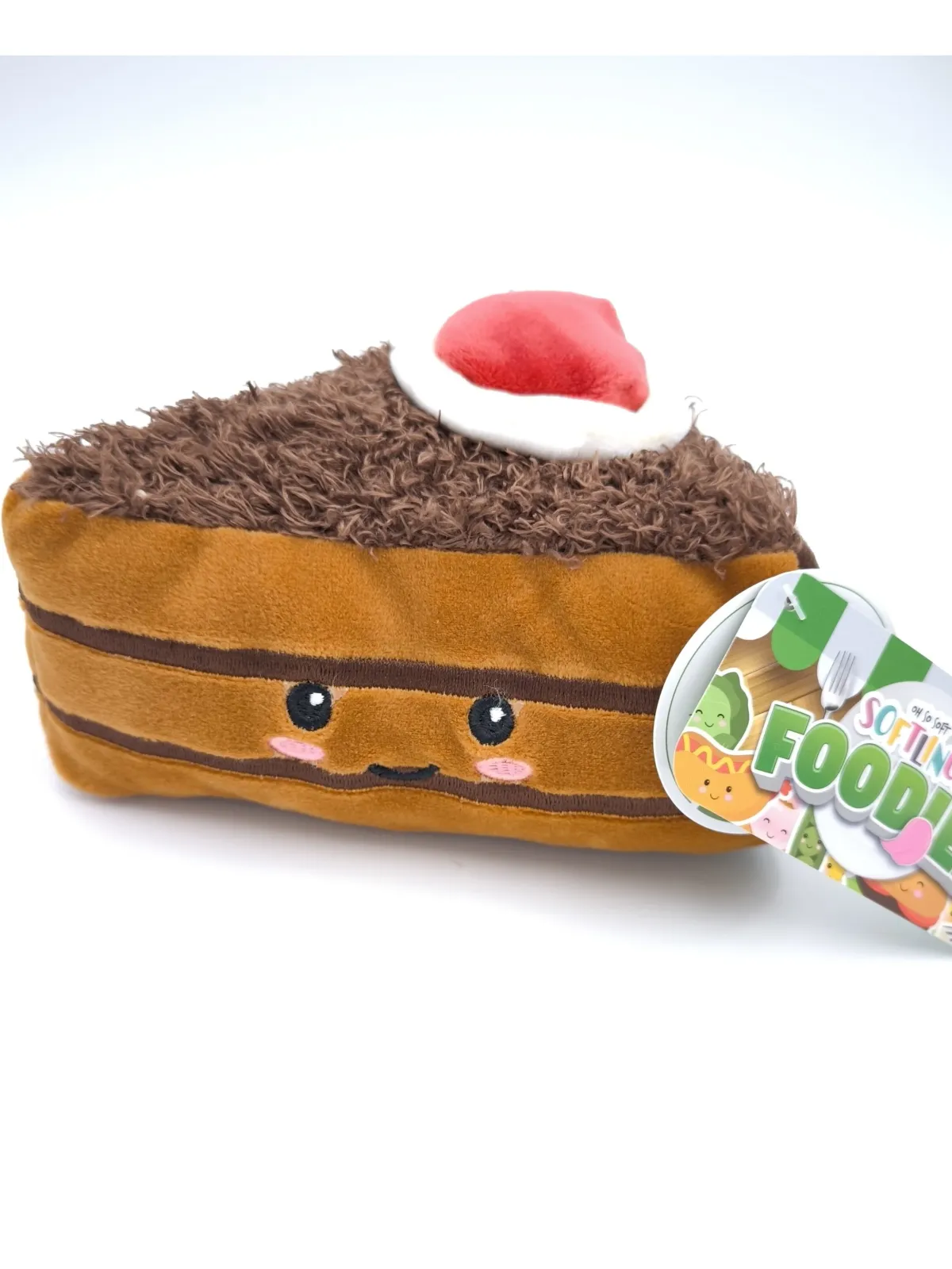 Softlings Foodies minkštas pliušinis šokoladinis tortas 16 cm