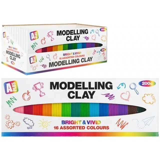 „Bright & Vivid“ 16 spalvų plastilino rinkinys 200 g