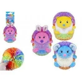 Puffle pets Minkšti gyvūnėliai kamuoliukai Rainbow 12 cm
