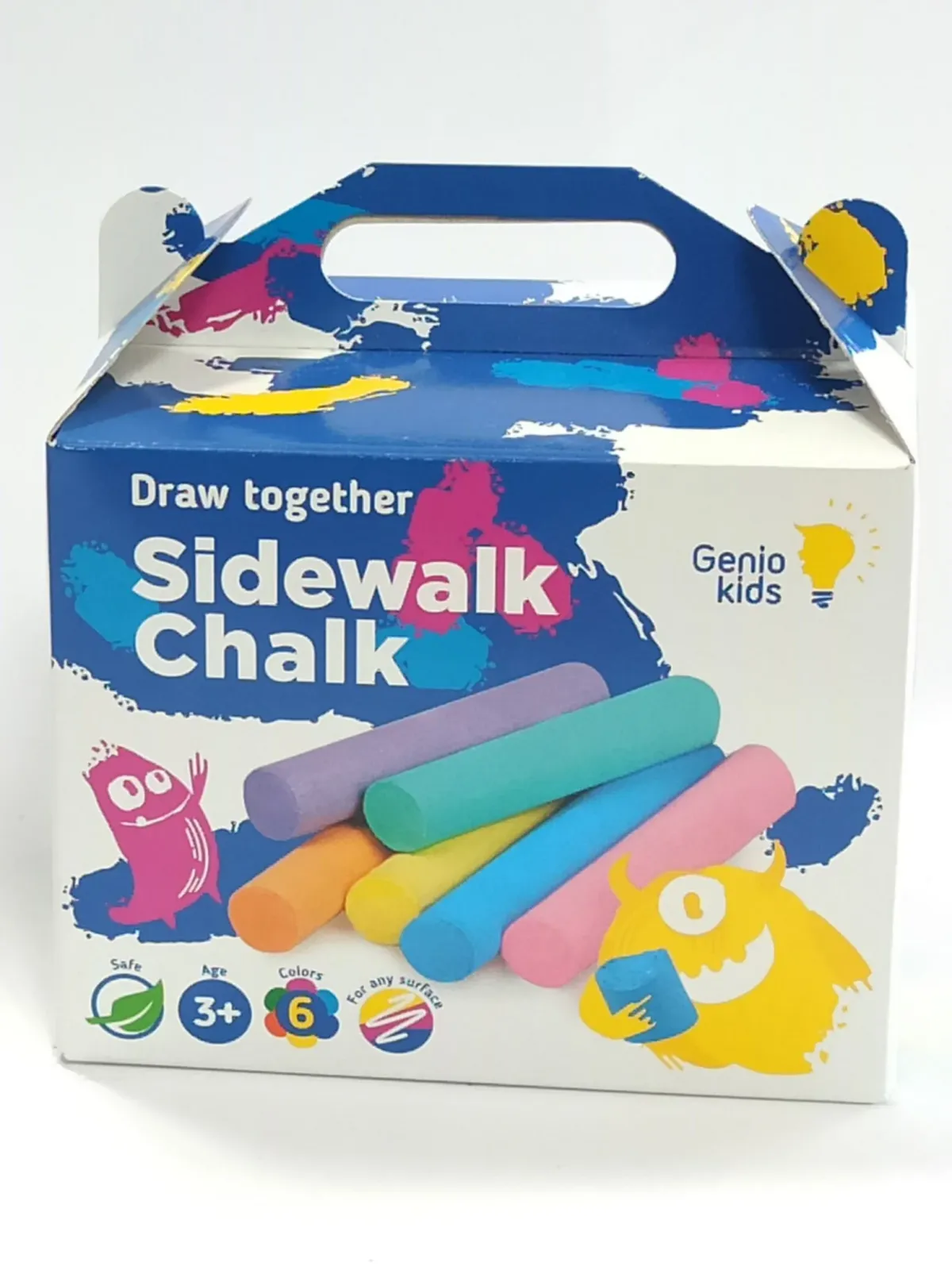 Genio Kids Spalvotos piešimo kreidelės 60 vnt