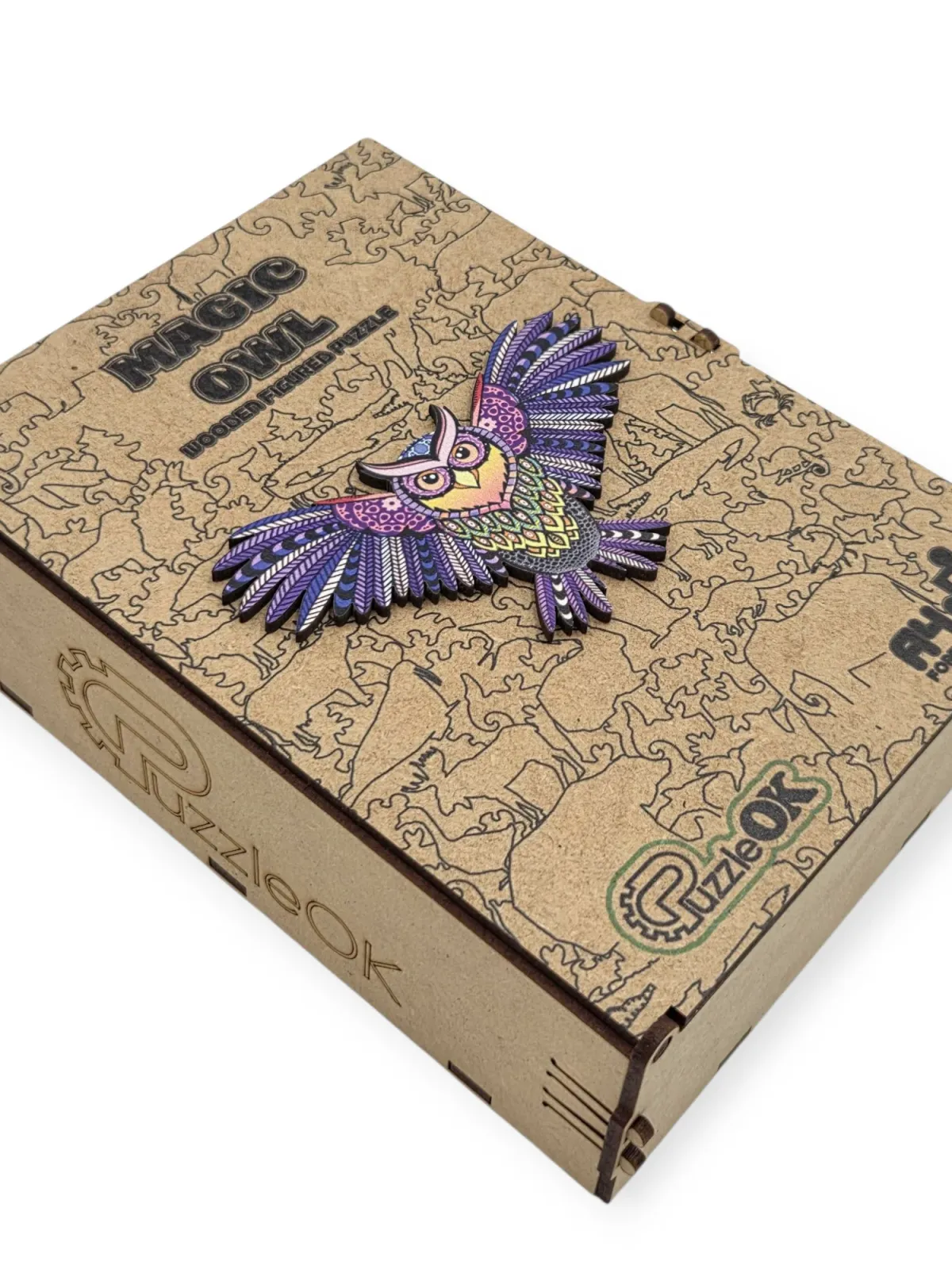 PUZZLEOK medinė dėlionė Magiška pelėda 69 det