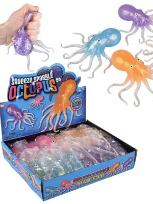 Antistresinis suspaudžiamas aštuonkojis 10 cm