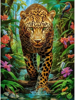 Castorland dėlionė Leopard in the Wild 2000 det.