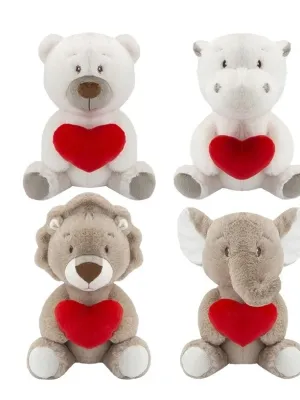 Minkštas žaislas Gyvūnas su širdele