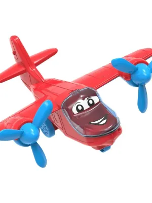 Technok lėktuvas mėlynas/raudonas