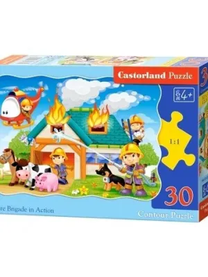 Castorland dėlionė  Fire Brigade In Action 30 det.