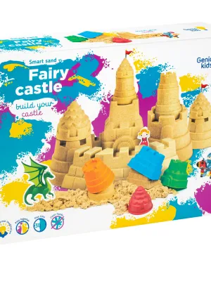 Genio kids rinkinys išmanusis smėlis Pasakų pilis su formelėmis, 1kg