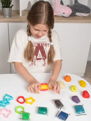 Genio kids plastilinas - modelinas 12 spalvų su formelėmis