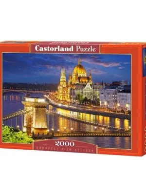 Castorland dėlionė Budapest view at dusk 2000 det.