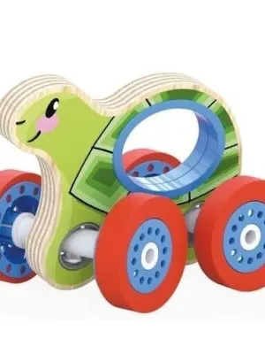 QUERCETTI medinis vėžliukas su ratukais