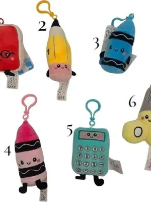 Softlings Schoolies Mokyklinių reikmenų pakabukas 12 cm