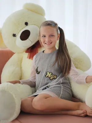 Fancy minkštas meškinas Meduolis sėdintis 78 cm