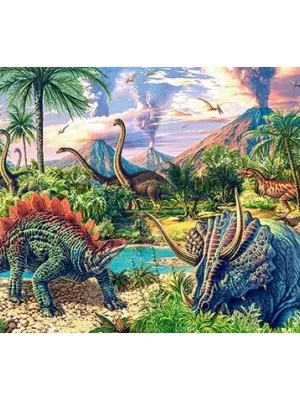 Castorland dėlionė DINOSAUR VOLCANOS 120 det.