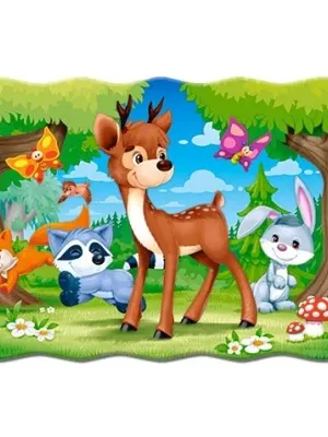 Castorland dėlionė A Deer And Friends 30 det.