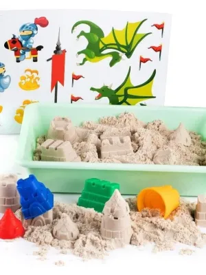 Genio kids rinkinys išmanusis smėlis Pasakų pilis su formelėmis, 1kg