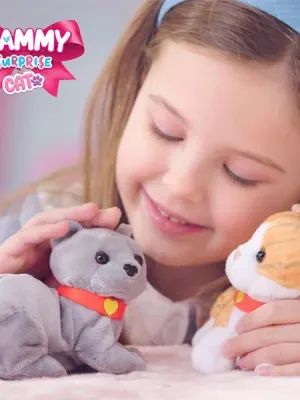 #Sbabam  pliušinė katytė su kačiuku