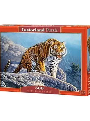 Castorland dėlionė Tiger on the Rocks 500 det