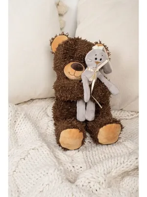 Fancy minkštas meškis su kiškiuku Čibo 27 cm