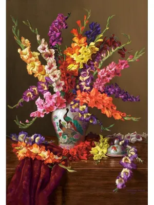 Castorland dėlionė Gladioli in Chinese Vase 1000 det.