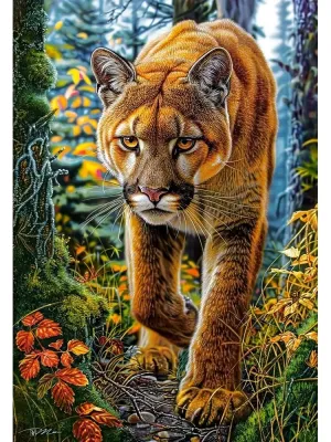 Castorland dėlionė Mountain Lion in The Forest 1500 det.