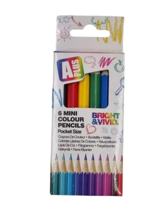 Mini pieštukų rinkinys, 9 cm