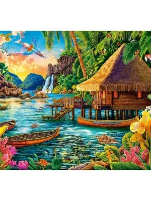 Castorland dėlionė Tropical Island 1000 det.