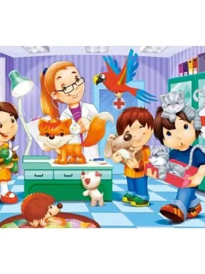 Castorland dėlionės  At the Animal Doctor 60 d.