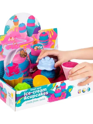 Genio kids rinkinys išmanusis smėlis Keksiukai ir ledai, 1 kg