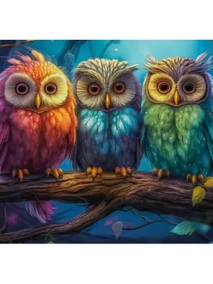 Castorland dėlionė Three Little Owls 260 det.