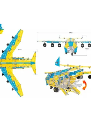 Technok metalinis konstruktorius lėktuvas Mriya 1110 detalių 9178