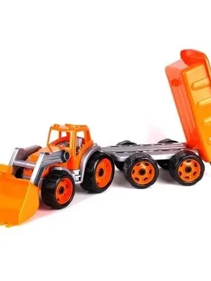 Technok traktorius su priekaba 60 cm