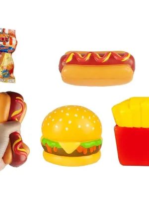 Fast food antistresinis didelis suspaudžiamas žaislas 12 cm