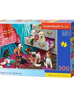 Castorland dėlionė Puppies In The Bedroom 300 det.