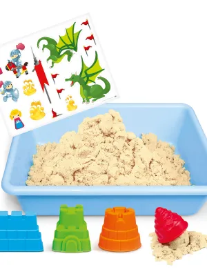 Genio kids rinkinys išmanusis smėlis Pasakų pilis su formelėmis, 1kg