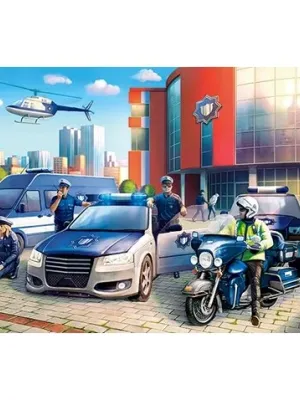 Castorland dėlionė Police Station 120 det.