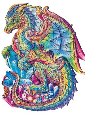 Medinė dėlionė Drakonas 100 detalių