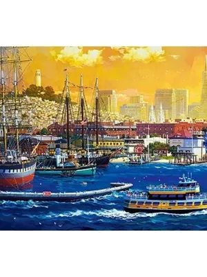 Castorland dėlionė San Francisco Harbour 500 det