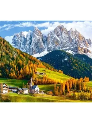 Castorland dėlionė CHURCH OF ST.MAGDALENA,DOLOMITES  2000 det.
