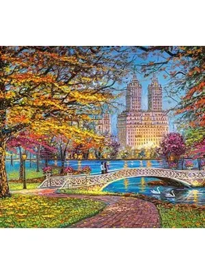 Castorland dėlionė Autumn Stroll, Central Park 1500 det.