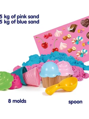 Genio kids rinkinys išmanusis smėlis Keksiukai ir ledai, 1 kg