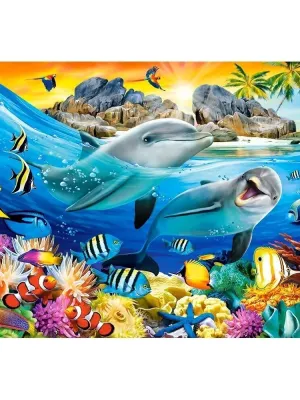 Castorland dėllionė DOLPHINS IN THE TROPICS 1000 det.