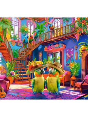 Castorland dėlionė Parrots in Paradise 500 det