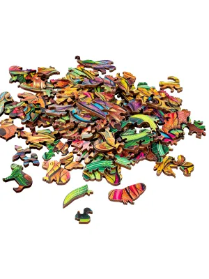 Medinė dėlionė Kapibara 100 detalių