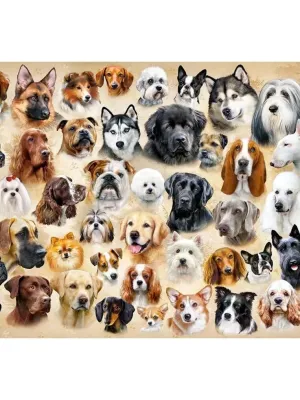 Castorland dėlionė Collage with Dogs 1500 det.